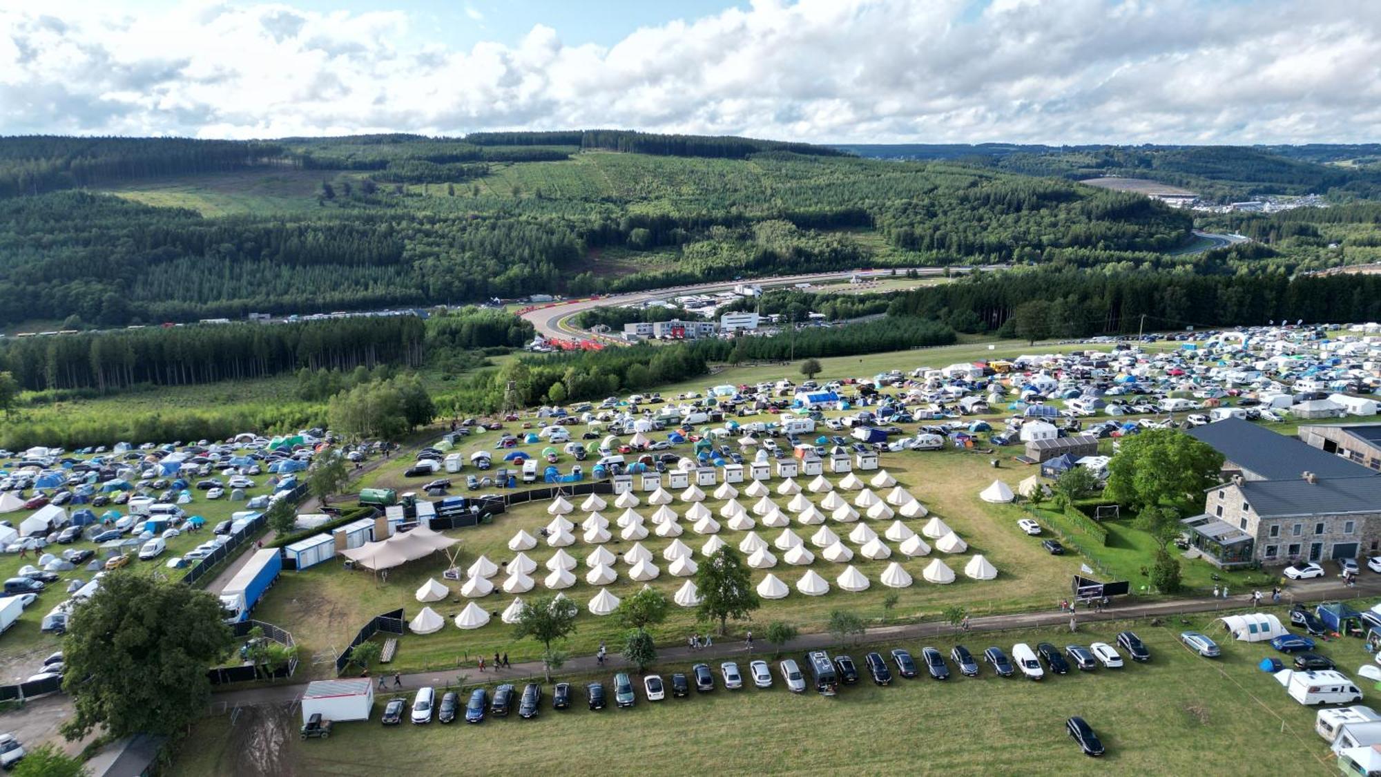 Grandprixcamp Closest To The Track Including Track View Stavelot Exterior foto